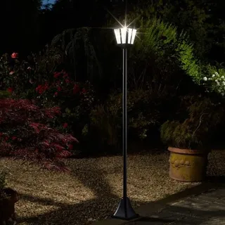Smart Garden Laterne Glas Kunststoff Metall 18 cm x 18,5 cm x 174 cm 1 Stück schwarz