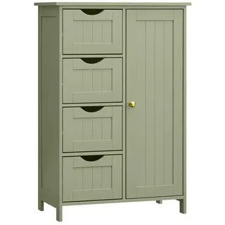 VASAGLE Badezimmerschrank 30 x 82 x 55 cm Grün