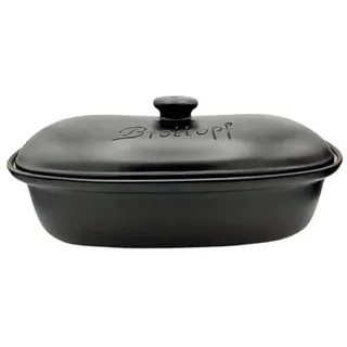 Keramik Brottopf XL (schwarz) 40,5 x 25 x 18 cm aus Westerwälder Steinzeug