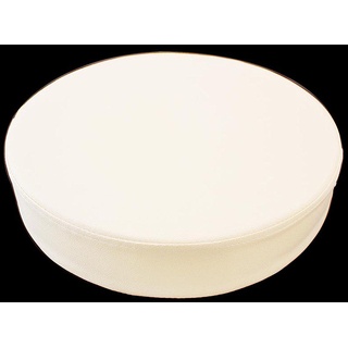 Waigg Kii Wasserdichte PU-Leder-Stuhlkissen, für den Außenbereich, Garten, weiche Sitzkissen, rund, gepolstert, 5/8 cm (Beige, 50 x 50 x 5 cm)