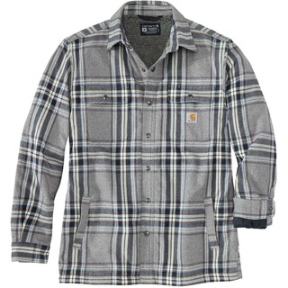 Carhartt Flannel Sherpa Lined Hemd, grau, Größe S