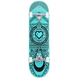 Centrano Blueprint Home Heart Skateboard Komplettboard Mehrfarbig 8.25"
