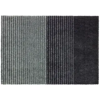 Schöner Wohnen FUßMATTE Manhattan, Anthrazit, Grau, Textil, Streifen, rechteckig, 50x70 cm, Bsci, rutschfest, schmutzabweisend, Teppiche & Böden, Fuß & Stufenmatten, Fußmatten