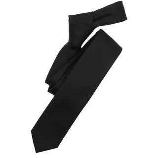 Venti "VENTI Krawatte uni", schwarz, 70% Polyester, 30% Seide, Krawatten