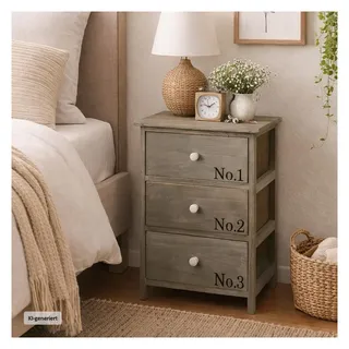 Hti-Living Kommode Melia 40 x 29 x 58 cm Blau