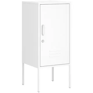 [en.casa] Nachtschrank Hausjärvi 82 x 35 x 35 cm Weiß