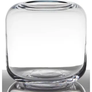 INNA-Glas Bonbon Glas EIKE, Zylinder - rund, klar, 21cm, Ø 21cm - Blumenvase - Deko Glas - Transparent