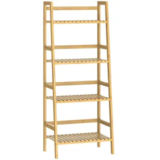 CASARIA Standregal Bambus 4 Etagen