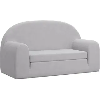 Maison Exclusive - Kinder-schlafsofa 2-sitzer Hellgrau Weicher Pl