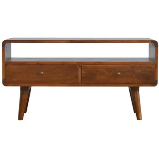 Artisan Furniture Sideboard, Braun, Metall, Echtholz,Mangoholz, Holz Optik, 90x47x35 cm, Wohnzimmer, Kommoden & Sideboards, Sideboards