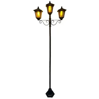 Seasonals LED Solarleuchte 1036 LED Solar-Kandelaber "Lighty" orange-Flame