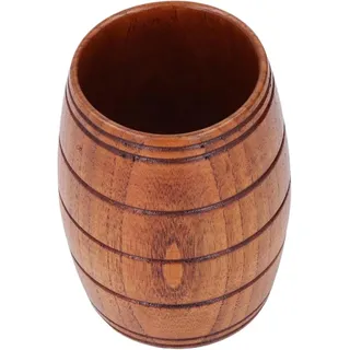 Multifunktionaler Holzbecher In Fassform, 210 Ml, Für Camping, Outdoor-aktivitäten, Bar Und Zuhause