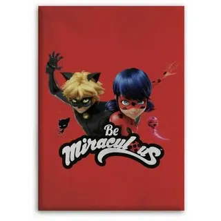 Miraculous Ladybug Kuscheldecke – Weiche Fleecedecke für Kinder, 140 x 100 cm