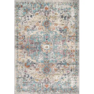 Novel Läufer Salsa Outdoor, Mehrfarbig, Textil, Vintage, rechteckig, 80x300 cm, ISO 9001, Bsci, Oeko-Tex® Standard 100, für Fußbodenheizung geeignet, in verschiedenen Größen erhältlich, pflegeleicht, leicht zusammenrollbar, Teppiche & Böden, Teppiche, Teppichläufer