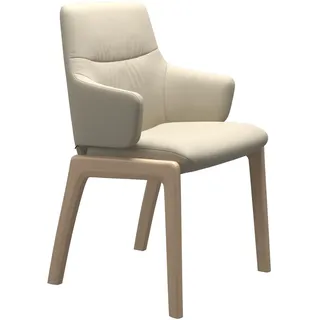Stressless Stuhl Mint | 4-Fuß Holzgestell D100 Batick Cream Mit Armlehnen Niedriger Rücken