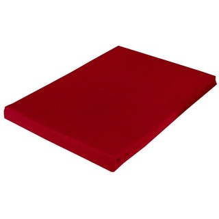 Betttuch »Bettlaken 150x250 cm ohne Gummizug«, Casa Colori, Baumwolle, Gummizug: ohne, (1 Stück), ohne Gummizug rot