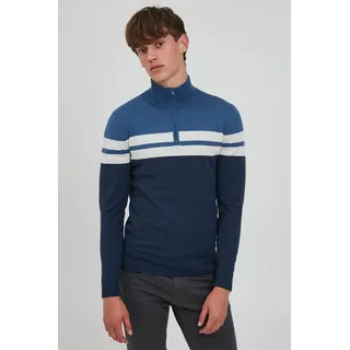 Blend Troyer BHNaresh Feinstrick Troyer im Colorblock-Design blau L (52/54)