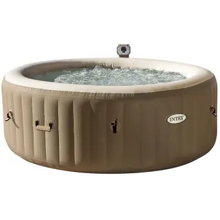 INTEX Outdoor-Whirlpool - Pure Spa Bubble Massage mit Kalkschutzsystem, Farbe: braun; 128408
