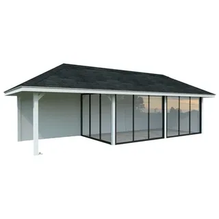 Palmako Bianca 9,60 x 3,84 m Weiß