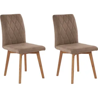 OTTO home Esszimmerstuhl Brest Polyester braun 2er Set