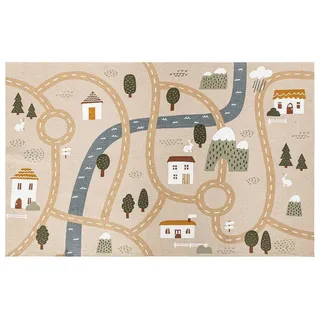 Atmosphera ROADMAP Kinderteppich 100 x 150 cm Jute
