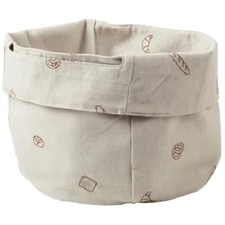 Broste Copenhagen Brotkorb Broste Copenhagen Bread Brotbeutel Caramel Brown, Textil beige