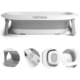 Twistshake Bathtub Babybadewanne Grau Weiß