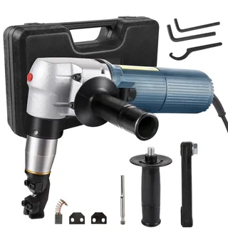 Vevor elektrische Blechschere 4 mm Blechnibbler 625 W Blechknabber 1000U/min Knabber Schere im Bereich Bleche, Wellmaterialien, Rohre, komplexe Profile, Edelstahl, Kupfer, Aluminium, Kunststoff