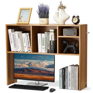 Vevor 1-stufiger Organizer Bücherschrank 94 x 24 x 73 Weiß