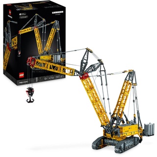 LEGO 42146 Technic Liebherr LR 13000 Raupenkran Set, Baue das ultimative ferngesteuerte Baufahrzeug-Modell mit Control+ App, Kran mit Windensystem ...