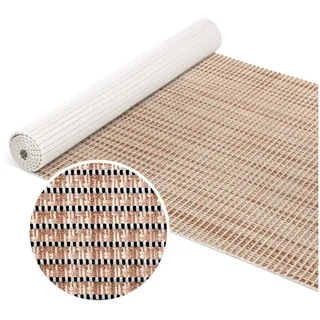 ANRO Schaum-Badematte Antirutschmatte Weichschaummatte Badezimmer Entspannung, Höhe 5 mm, wasserdurchlässig, pflegeleicht, Rillen, rutschhemmend, Drainage Effekt, strapazierfähig, Praktisch, Weich, Rutschhemmend, Schnelltrockend, mit Drainagelöchern, Rutschfest, Modern, PVC, Eckig, Geprägt braun Eckig | 65 cm x 100 cm x 5 mm