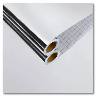 CRE8TIVE Silber Spiegelfolie Tapete Selbstklebend Metallfolie Wasserfest Folie für Möbel Klebefolie Modern Folie Arbeitsplatte Küche DIY Dekoration Tapete Badezimmer Spiegelfolie Fenster 30cm x 200cm