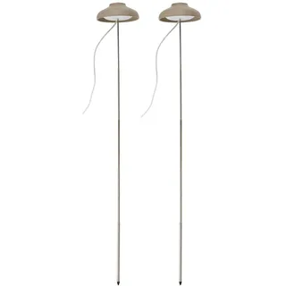 NORTHPOINT LED Pflanzenleuchte Pflanzenlicht mit Teleskopstab Grau, Kunststoff, 11x70x11 cm, Gartenzubehör