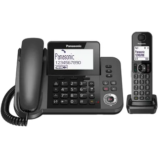 Panasonic KX-TGF320EXM Telefon, Schwarz,