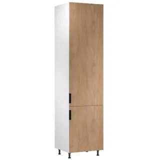 ROYAL24_MARKT Hochschrank - Funktionale Lösung für organisierte Aufbewahrung (Küche Hochschrank, 1-St., Premium -Sorento Weiß Sonoma Eiche -D60RWN P/L) Exklusiv – Schick – Perfekt.