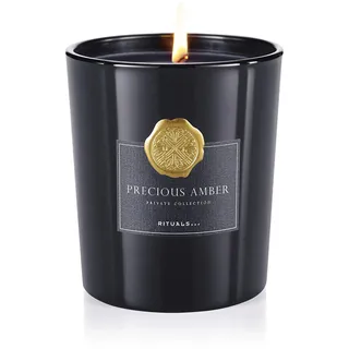 Rituals Duftkerze Bernstein 357 g, Luxus, Entspannung, Aromatherapie, Dekoration, Indoor, Unisex, Bernsteinfarben, 60 Stunden, Glas, 12.6 ounces, 1 Stück