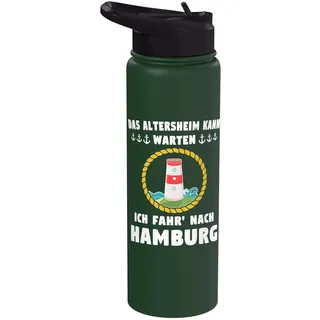 Hamburger Souvenir Nordsee Stadt Hamburg Stainless Steel Insulated Water Bottle