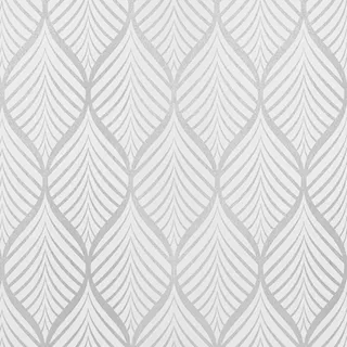 AMIGO Boho Silber und Weiß Selbstklebende Tapete mit Streifenmuster - Selbstklebende Vinyl-Folie Abziehbar, Retro Schlieren Design für Wohnzimmer, Schlafzimmer & Wanddekoration 44cm x 10m