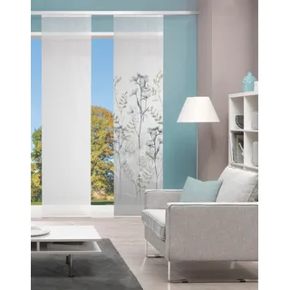 VISION S Schiebegardine VISION S "HELVIN" Gr. 1, grau, B:60cm H:260cm, Polyester, Gardinen, Schiebevorhang digitalbedruckt HELVIN