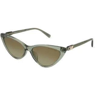 Michael Kors MK2195U Damen-Sonnenbrille Vollrand Butterfly Acetat-Gestell, grün
