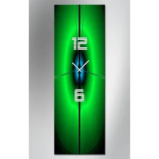 dixtime Wanduhr 4302 Dixtime Moderne Designer Wanduhr, Wanduhren, Bürouhr (Einzigartige Digitaldruck-Optik aus 4mm Alu-Dibond) grün