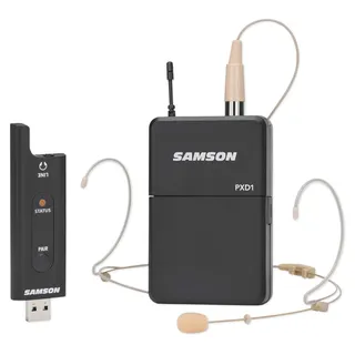 SAMSON XPD2 Headset USB Funk Wireless System | USB-Receiver RXD2, bis zu 30 m Reichweite, für Live-Streaming, Präsentationen, Moderationen & Online-Kurse