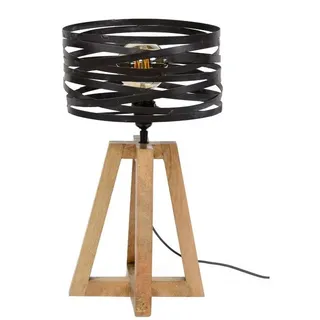 Liadomo Tischleuchte Prescott, ohne Leuchtmittel, Tischlampe im rustikalen Industrial Look grau