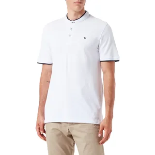 JACK & JONES Paulos Mao Kurzarm-poloshirt White L