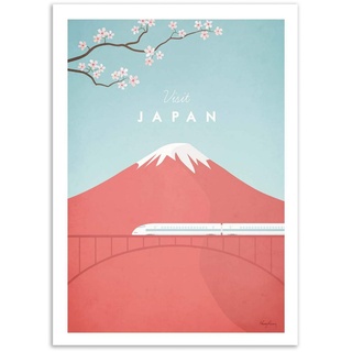 Wall Editions Art-Poster - Visit Japan - Henry Rivers
