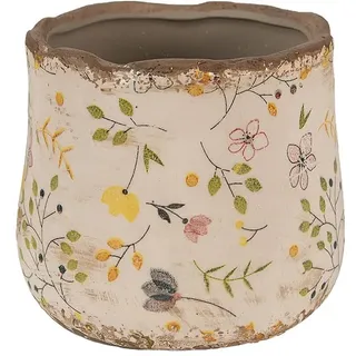 Clayre & Eef Blumentopf in Beige - (H)10 x Ø 11 cm
