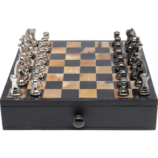 KARE DESIGN Deko-Objekt Chess 33 x 35,5 cm Aluminium Schwarz