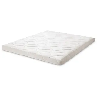 letti moderni Topper Natura Latex 180 x 200 cm Weiß