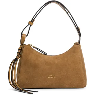 Tommy Hilfiger TH Statement Mini Schultertasche Leder Cognac