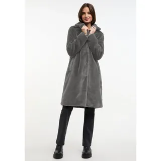Frieda & Freddies Fellimitatmantel Fake Fur Coat / Moon-river2 mit klassischem Design grau 42